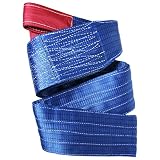 【8t / 8m / 1本】ナイロンスリングベルト 耐荷 8トン 長さ8M×幅200mm ブルー/青 ナイロンベルト 荷吊りベルト 吊上げ 牽引ロープ クレーンロープ クレーンベルト