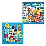 子供ハンカチ 2枚組 ディズニーミッキー ミニー ドナルド デイジー いないいないばあっ みいつけた fo-540h No.01