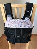 ベビービョルンワン/ワンプラス　抱っこ紐よだれパッド/よだれカバー２点セット小花柄紫　ハンドメイド