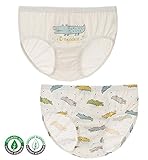 【あるこんたるこん】オーガニックコットン ベビー パンツ ゲイリー キッズ ジュニア 男の子 ブリーフ 2枚セット (130)