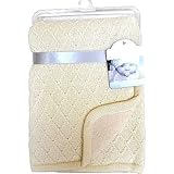 Berkshire Baby Gallery Collection Diamond Knit Rev. Berber Baby Blanket Cream 30 x 40 by Berkshire B