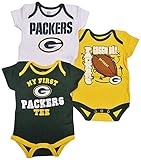 グリーンベイパッカーズ" My First "ベビー/幼児3 Piece Creeper Set グリーン