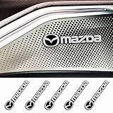 5枚 マツダ スピーカーステッカー アテンザ アクセラ CX-3 CX-4 CX-5 CX-8 金属 装飾 エンブレム 高級感 カッコいい (マツダ)