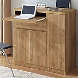 パソコン周りをまとめて収納デスク　90幅　AKT-90 (ブラウン)