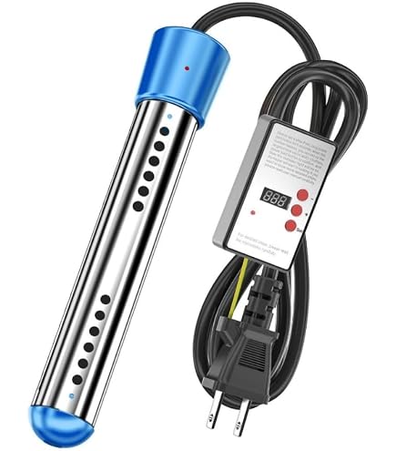 Amazon.co.jp: 水中用湯沸かし投げ込みヒーター 100V 1KW(10A) 自動
