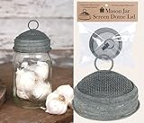 Mason Jar Screen Dome Lid by Colonial Tin