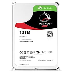 Seagate 内蔵ハードディスク 3.5インチ 10TB NAS サーバー ゲーム 映像編集向け IronWolf ( ヘリウム / SATA /3年保証 )正規代理店品 ST10000VN0004