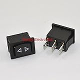 ミニロッカースイッチ、モメンタリ3ピンロッカースイッチ(on)-off-(on)スプリングリターン