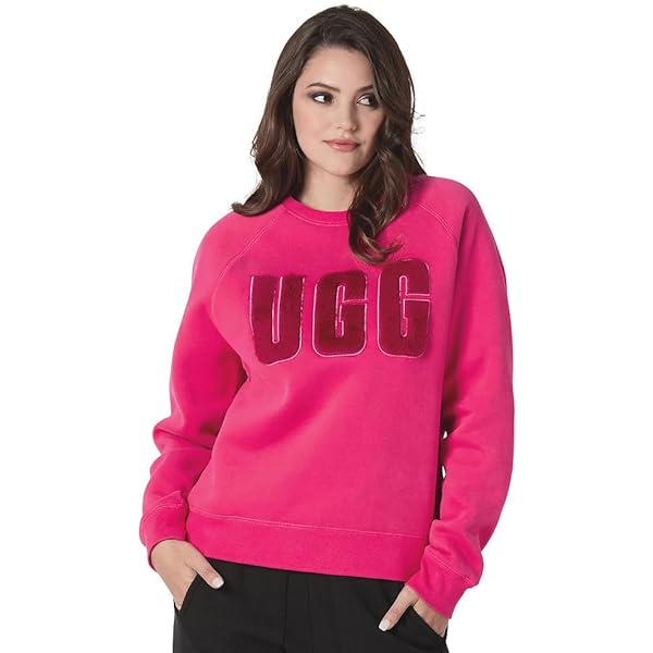 Amazon.co.jp: UGG レディース クルーネック スウェットシャツ, グレー