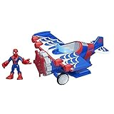 Playskool Heroes Marvel Super Hero Adventures Stunt Wing Spider Plane Spiderman Toy [並行輸入品]