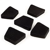 草刈機・刈払機・チェンソー用エアフィルターエレメント　台形　 5個セット　ブラック【農機具、チェーンソー用部品】