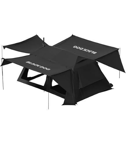 Amazon.co.jp: BLACKDOG(黒犬) OUTDOOR ワンポールテント ワンタッチ