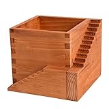 Max-One-Shop 小さい植物壷 Creative Wooden Small Garden Succulent Plants Flower Bowl Pot with Stairs Craft