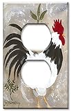 アートプレート® – 特大スイッチプレート – Jennifers Rooster マルチカラー 226-O-oversize