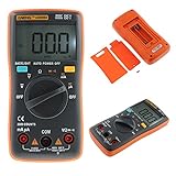 junda デジタルマルチメーター　電圧　電流　周波数　抵抗　導通測定テスター　DC直流・AC交流電圧計・抵抗テスター電流計　多機能測定テスター (D:AN8004)