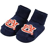 オーバーン大学タイガースAUロゴNCAA公式ソリッドカラーNewborn Baby Bootie Sock ブルー