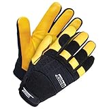 Bob Dale 20-1-10609-M Mechanics Glove with Grain Deerskin Palm, Medium, Gold by Bob Dale