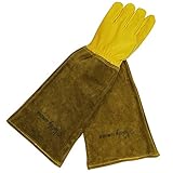 Nataly Osmann ガーデングローブ 園芸用手袋 バラ手袋 植栽手袋 園芸作業 防護グローブ 果物狩り 防護手袋 滑り止め (1 ペア)