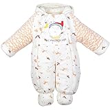 エルフ ベビー(Fairy Baby)ベビーカバーオールロンパース 足つき 防寒着フード付き 可愛い(イエロー、サイズ：73)