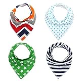 Aibearty Baby Bandana Drool Bibs For Boys & Girls, Pure & Absorbent & Organic Cotton Burp Cloths, Do