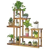 フラワースタンド・園芸ラック 木製植物フラワーディスプレイスタンド木製ポットシェルフ収納棚屋外屋内ポットホルダー フラワーディスプレイスタンド