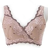 授乳対応Ｌ字型ワイヤー脇すっきりクロスオープンブラジャー　　モカベージュ　サイズ:D65