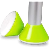 HealthSmart Walker Glides, Walker Glide Caps, Walker Slides, Rubber Tips, Green, 2 Count