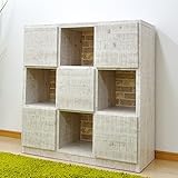 ラック 幅100 3段シェルフ 書棚 ディスプレイラック 新商品 完成品 大川家具 AYU-3-253-F (ホワイト)