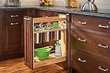 Rev-A-Shelf - 448UT-BCSC-8C - 8 in. Pull-Out Wood Base Cabinet Utensil Organizer with 3 Bins and Sof