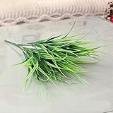 Kicode 214"人工的な植物偽物プラスチック小麦草偽葉潅木シミュレーション緑ブッシュためにホーム屋内外側装飾