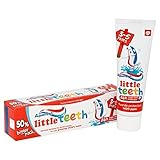 アクアフレッシュ少し歯歯磨き粉75ミリリットル x4 - Aquafresh Little Teeth Toothpaste 75ml (Pack of 4) [並行輸入品]