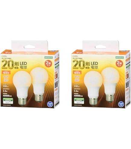 Amazon | まとめ買い 白熱電球 20W 形 25個 100V E26 外装色