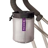 Think King Soft Buggy Cup for Stroller, Wheelchair, Rollator, Walker, Black/Silver by Think King [並行