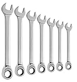 Blackhawk By Proto BW-1250 12 Point Non-Reversible Ratcheting Combination Wrench Set, 7-Piece [並行輸入品