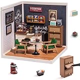 Rolife DIY プラモデルキット カフェミニチュアハウス ドールハウス ジオラマ フィギュアアクセサリー インテリア