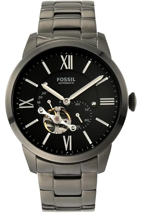 Amazon.co.jp: Fossil メンズ タウンズマン ステンレススチール 機械式 