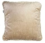 Glenna Jean Victoria Pillow with Cord, Tan Velvet by Glenna Jean