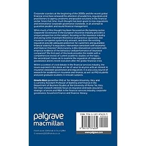 Corporate Governance in the European Insurance Industry (Roma Tre Business and Finance Collection)