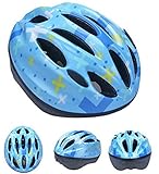 軽量 子供用 自転車 ヘルメット キッズ ジュニア アジャスター付き 調節可能 (クロス, M（50～58ｃｍ）)