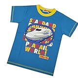 半袖Tシャツ プラレール かがやき はやぶさ こまち のぞみ E5 E7 子供用 キッズ ベビー fo-ht04 110 J柄