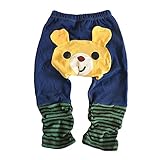 YideaHomeお尻 が 可愛い 【 ベビー モンキー パンツ 】 快適 おむつ すっぽり マチ付き カットソー 長ズボン 男の子 女の子 おしゃれ 赤ちゃん 服 普段着 プレゼント