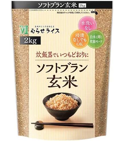 Amazon.co.jp: むらせ ソフトブラン玄米 2kg×6袋入 : 食品・飲料・お酒