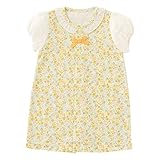 (チャックル) chuckle *スウィートガール*小花柄パフスリーブ新生児ショート丈ツーウェイオール イエロー 50-60cm P5085-00-41