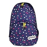 [アウトドアプロダクツ] OUTDOOR PRODUCTS キッズ リュック 男の子 女の子 子供 ジュニア 通学 通園 遠足 おしゃれ かわいい (ネイビースタードット)