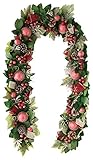 彩か SAIKA 【クリスマス】 ガーランド 赤 レッド 緑 グリーン   Garland -Burgundy berry PXT-70