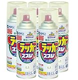 アサヒペン アスペンラッカースプレー 420ML 透明(クリヤ) 【まとめ買い5缶セット】
