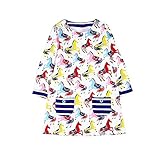 (プタス)Putars ベビー服 子供服 女の子 ワンピース ドレス 長袖 総柄 馬柄 動物柄 可愛い 秋冬 オシャレ 通園 発表会 旅行 記念日 プレゼント 2-7歳