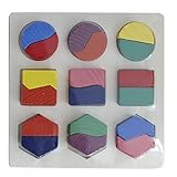 Learning Toys Kids First Wooden Blocks for Baby Shape Sorter Developmental Toy Set by kangbaobei [並行