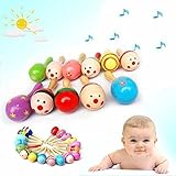 buyeonlineベビー木製砂ハンマーMaracas Rattleベル楽器おもちゃ