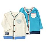 La Chiave(ラ キエーベ) カーディガン (80～130cm) キムラタンの子供服 (53307x53507-163) ブルーグリーン 90